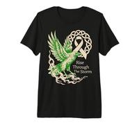 Cancer du poumon du Corbeau Viking - Rise Through The Storm - Cancer T-Shirt Haut de Gamme
