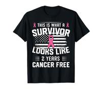 Cancer du Sein 2 Ans survivant d'être sans Cancer du Sein T-Shirt