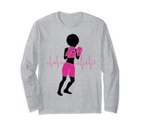 Cancer du Sein Black Girl Magic Afro Femmes Peau Marron Manche Longue