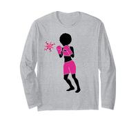 Cancer du Sein Black Girl Magic Afro Femmes Peau Marron Manche Longue