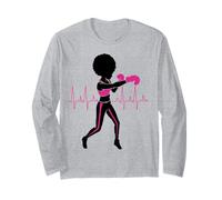 Cancer du Sein Black Girl Magic Afro Femmes Peau Marron Manche Longue