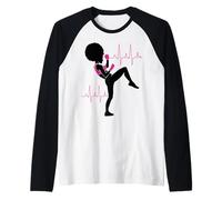 Cancer du Sein Black Girl Magic Afro Femmes Peau Marron Manche Raglan