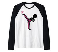 Cancer du Sein Black Girl Magic Afro Femmes Peau Marron Manche Raglan