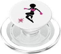 Cancer du Sein Black Girl Magic Afro Femmes Peau Marron PopSockets PopGrip pour MagSafe