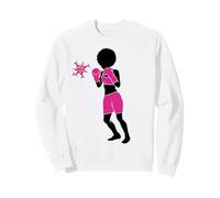 Cancer du Sein Black Girl Magic Afro Femmes Peau Marron Sweatshirt