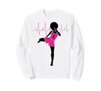 Cancer du Sein Black Girl Magic Afro Femmes Peau Marron Sweatshirt