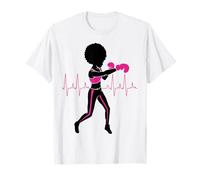 Cancer du Sein Black Girl Magic Afro Femmes Peau Marron T-Shirt