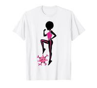 Cancer du Sein Black Girl Magic Afro Femmes Peau Marron T-Shirt