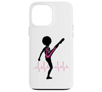 Cancer du Sein Black Girl Magic Afro Women Fight Kick Survive Coque pour iPhone 13 Pro Max
