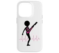 Cancer du Sein Black Girl Magic Afro Women Fight Kick Survive Coque pour iPhone 14 Pro