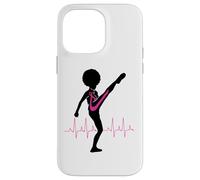 Cancer du Sein Black Girl Magic Afro Women Fight Kick Survive Coque pour iPhone 14 Pro Max