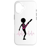 Cancer du Sein Black Girl Magic Afro Women Fight Kick Survive Coque pour iPhone 16