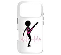 Cancer du Sein Black Girl Magic Afro Women Fight Kick Survive Coque pour iPhone 17 Pro