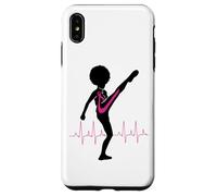Cancer du Sein Black Girl Magic Afro Women Fight Kick Survive Coque pour iPhone XS Max
