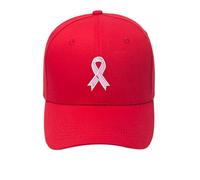 Cancer du Sein Casquette Noir Femme Rose Vintage Noire Blanche Baseball Ete Wave Cap Trucker Cotons Chapeau Octobre Bleu sans Visière Fille Accessoire Rouge Verte~