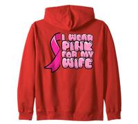 Cancer du Sein Épouse Combattre Porter Le Ruban Pink Sweat à Capuche