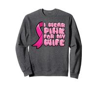 Cancer du Sein Épouse Combattre Porter Le Ruban Pink Sweatshirt