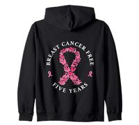 Cancer du Sein Gratuit Cinq Ans survivant Force Espoir Sweat à Capuche