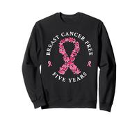 Cancer du Sein Gratuit Cinq Ans survivant Force Espoir Sweatshirt