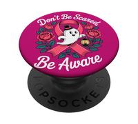 Cancer du Sein Halloween n’aie Pas Peur fantôme PopSockets PopGrip Adhésif