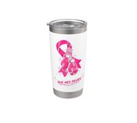 Cancer Du Sein Octobre Gants Boxe Plus Forte Que Mes Peurs Gobelet isotherme en acier inoxydable double paroi