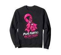 Cancer du Sein Octobre Gants Boxe Plus Forte Que Mes Peurs Sweatshirt