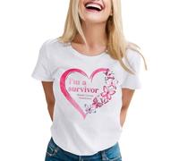 Cancer du Sein Octobre Rose Ruban Chemise Oversize Femme Blouse Femme Haut Élégant Tunique Chic Top Fluide Chemise Mode Tee Shirt Sport Hauts De Maillots Blouse Chimie (Blanc,XL)