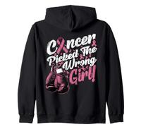 Cancer du Sein Picked Wrong Girl Awareness Wear Pink Vintage Sweat à Capuche