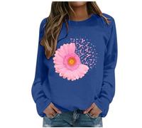 Cancer du Sein Pull Capuche Col Rond Femme Hoodies Mode Streetwear Sweats Coton Manches Longues Veste Sport Spécialement Conçu Octobre Rose Femmes Capuches Décontracté Grande Taille 2025 Nouveau