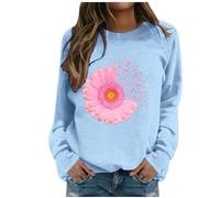 Cancer du Sein Pull Capuche Col Rond Femme Hoodies Mode Streetwear Sweats Coton Manches Longues Veste Sport Spécialement Conçu Octobre Rose Femmes Capuches Décontracté Grande Taille 2025 Nouveau