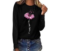 Cancer du Sein Pull Capuche Col Rond Femme Hoodies Mode Streetwear Veste Polaire Décontracté Sport Spécialement Conçu Sweat-Shirt Sensibilisation pour Hommes et Femmes Grande Taille 2025 Nouveau