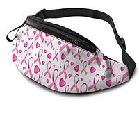 Cancer du Sein Rose Ribbon2 Sac de Taille décontracté Unisexe Fanny Pack Voyage Courir Poche Sac d'attente en Plein air avec Sangle réglable