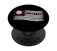 Cancer du Sein Volleyball Dig Cure Wear Pink Out Awareness PopSockets PopGrip Adhésif