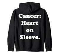 Cancer: Heart On Sleeve Astrology Sign Sweat à Capuche