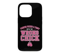 Cancer Picked A Fight with The Wrong Chick Breast Cancer Coque pour iPhone 13 Pro