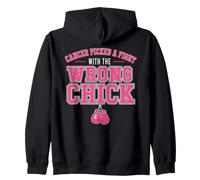 Cancer Picked A Fight with The Wrong Chick Breast Cancer Sweat à Capuche
