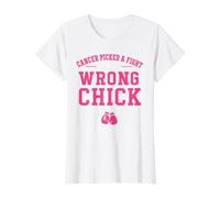 Cancer Picked A Fight with The Wrong Chick Breast Cancer T-Shirt Graphique avec Valeur