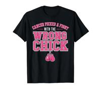 Cancer Picked A Fight with The Wrong Chick Breast Cancer T-Shirt Graphique avec Valeur