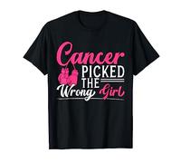 Cancer Picked The Wrong Girl Sensibilisation au cancer du sein T-Shirt