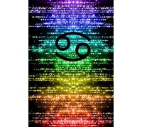 Cancer Pride Rainbow Crystal Notebook - Celebrate Your Star Sign and Let Your Colors Sparkle