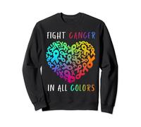 Cancer Sucks In Every Color Fighter Fight World Cancer Day Sweatshirt