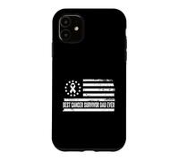 Cancer Survivor Proud Drapeau américain américain Patriotique rétro Coque pour iPhone 11