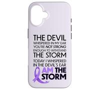 Cancer Warriors I Am The Storm, I Will Survive and Beat It Coque pour iPhone 16