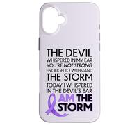 Cancer Warriors I Am The Storm, I Will Survive and Beat It Coque pour iPhone 16 Plus