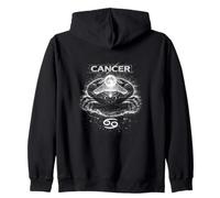 Cancer Zodiaque Lune Le Crabe avec Astrologie Cosmique Sweat à Capuche