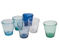 Cancun/Marea Set 6 verres d'eau 330 ml en pâte de verre soufflé