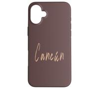 Cancún Mexico Design Vintage élégant Coque pour iPhone 16 Plus