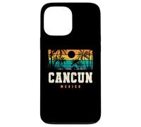 Cancún, Mexique, Ambiance rétro et Plage Tropicale au Coucher du Soleil Coque pour iPhone 13 Pro Max