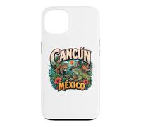 Cancun Mexique Coati et Iguana Coque pour iPhone 13