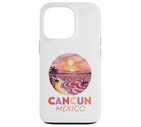 Cancún, Mexique, Coucher de Soleil Vintage, Plage Tropicale rétro Coque pour iPhone 13 Pro